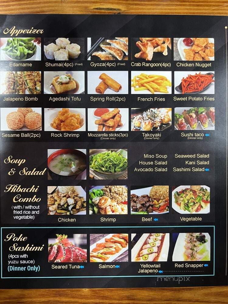 Q Sushi - Greenville, NC menu_pic