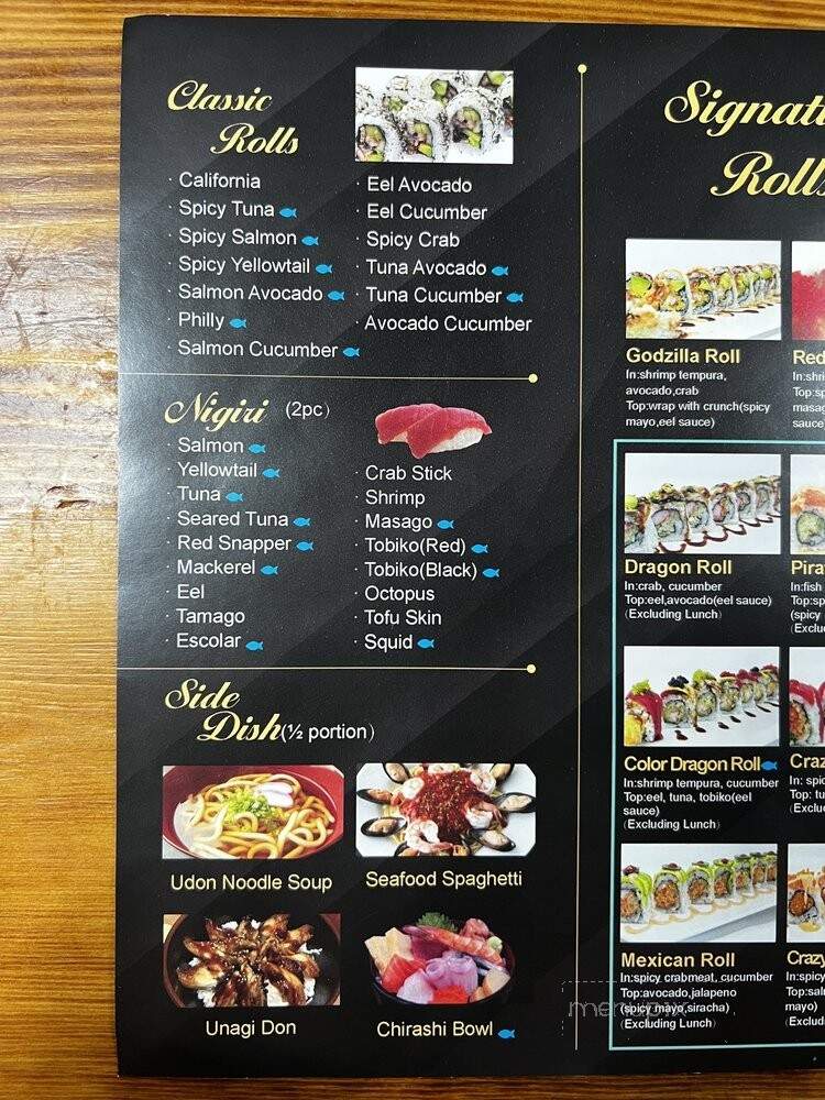 Q Sushi - Greenville, NC menu_pic
