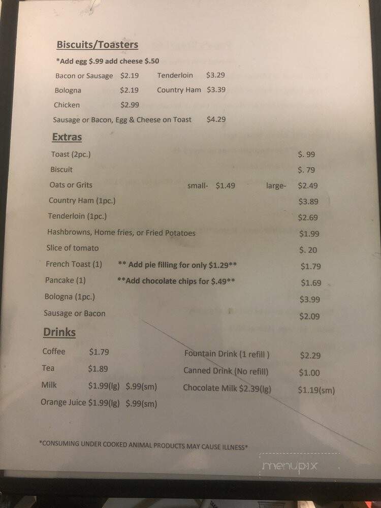 Papa's Old Fashioned BBQ - Erin, TN menu_pic
