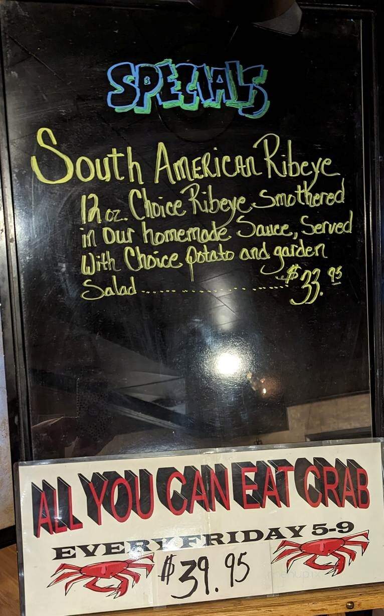 Pastime Club & Steakhouse - Marmarth, ND menu_pic