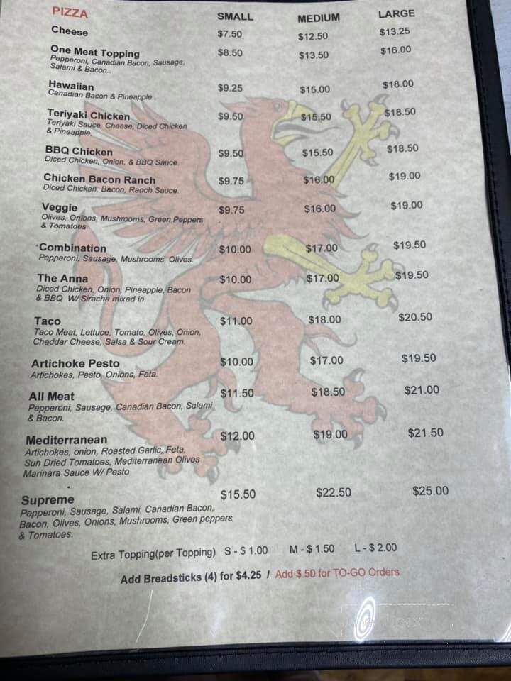 Cedar Side Inn - Vernonia, OR menu_pic