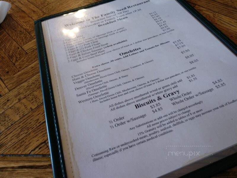 Family Seed II - Trinidad, CO menu_pic