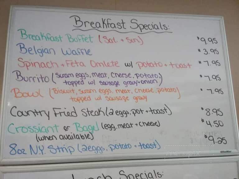 Bundy Hill K & C Diner - Jerome, MI menu_pic