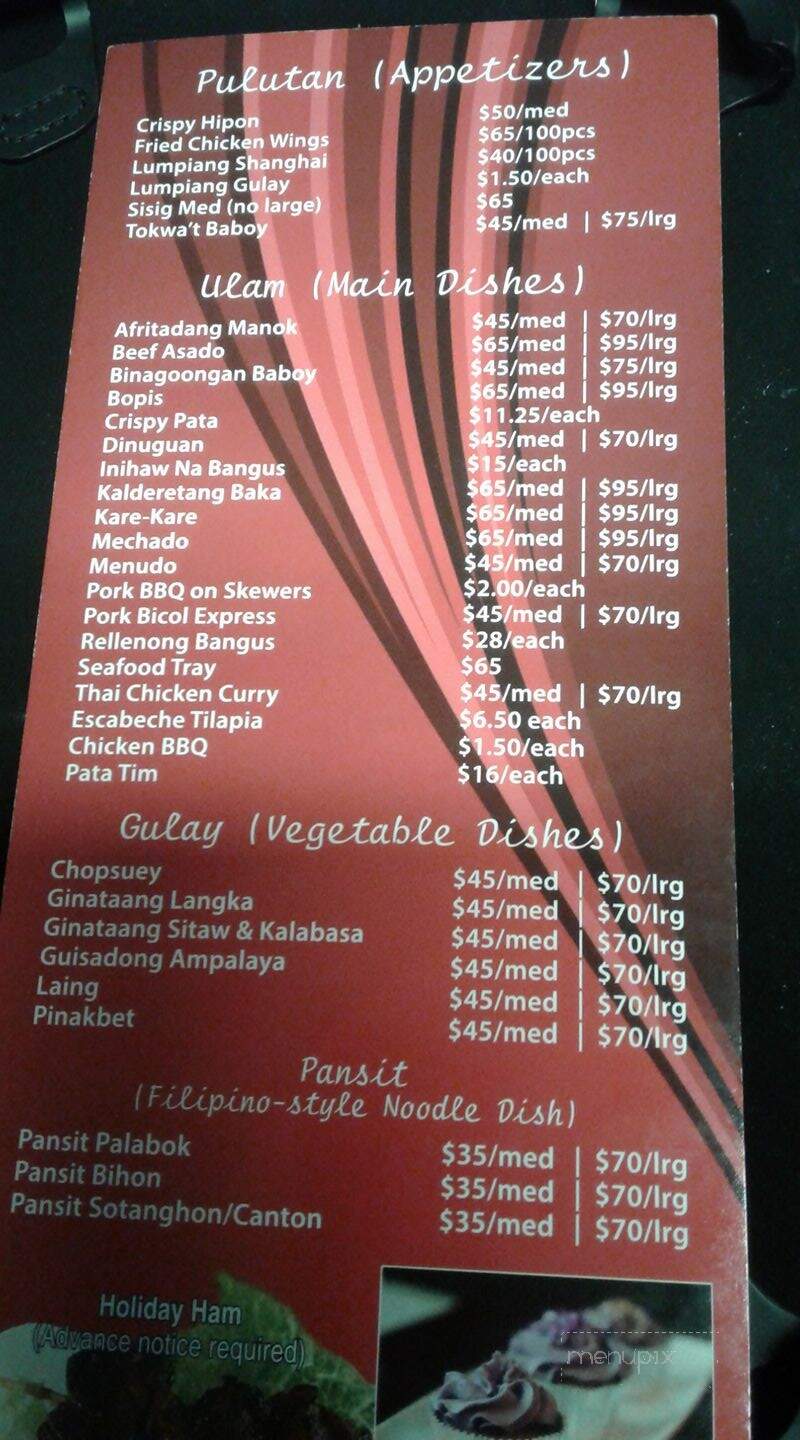 Kusina - Mississauga, ON menu_pic