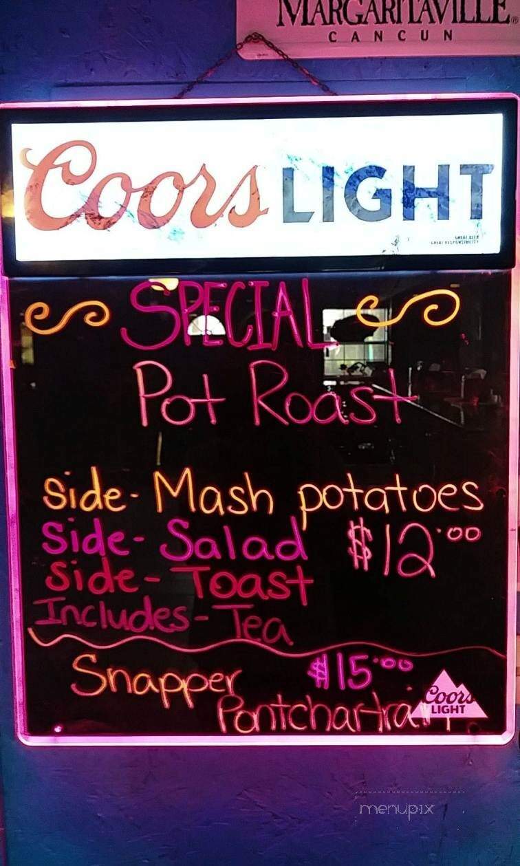 Sharkies Bar & Grill - Port O'Connor, TX menu_pic