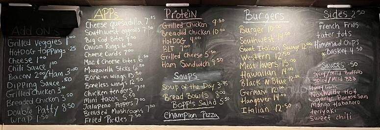 Bopp's Grill & Saloon - Harvard, IL menu_pic
