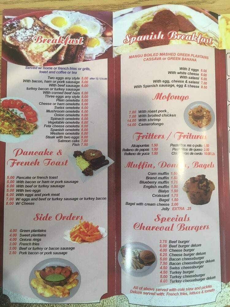 Andy's Restaurant - New York, NY menu_pic