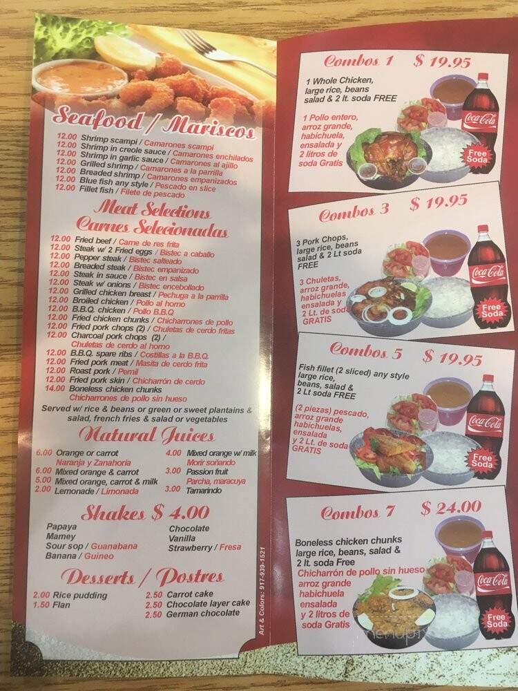 Andy's Restaurant - New York, NY menu_pic