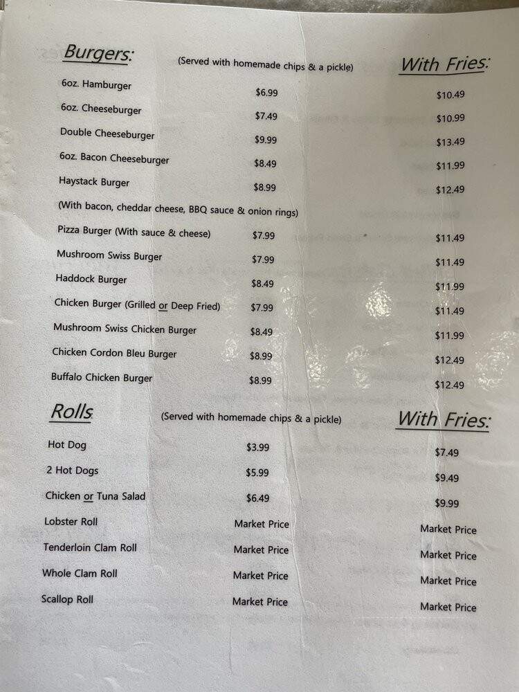 Elm Tree Diner - Houlton, ME menu_pic