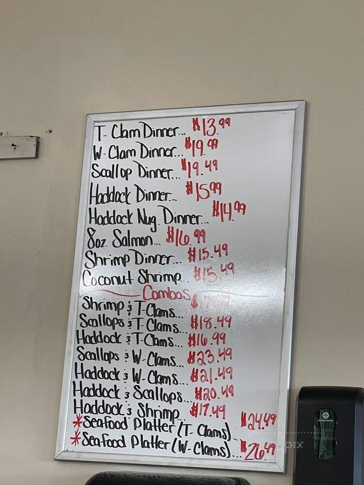 Elm Tree Diner - Houlton, ME menu_pic