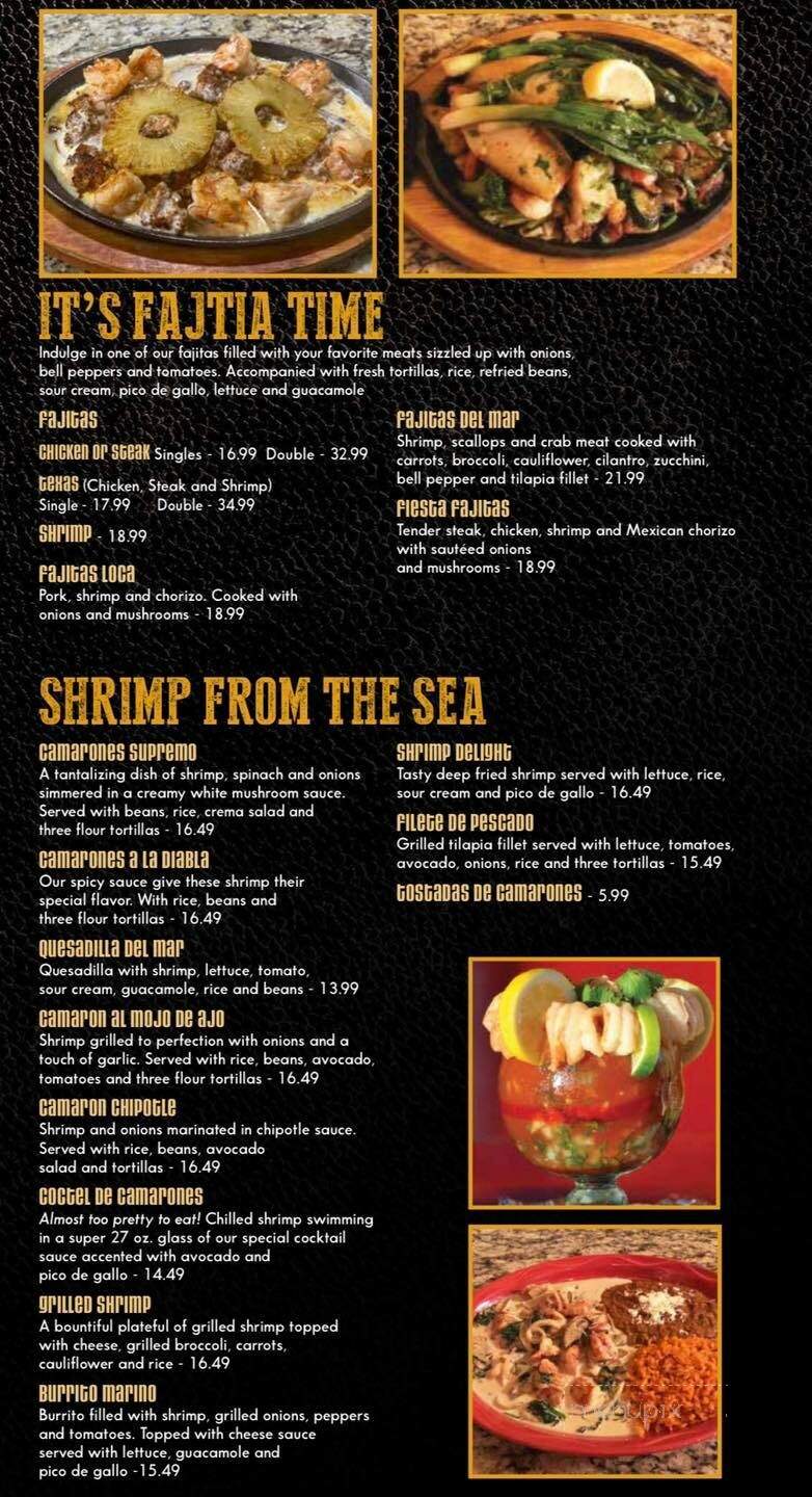 Dorados Mexican Grill & Bar - Hudsonville, MI menu_pic