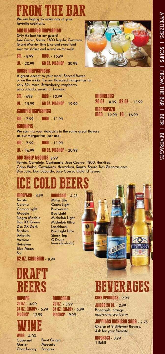 Dorados Mexican Grill & Bar - Hudsonville, MI menu_pic