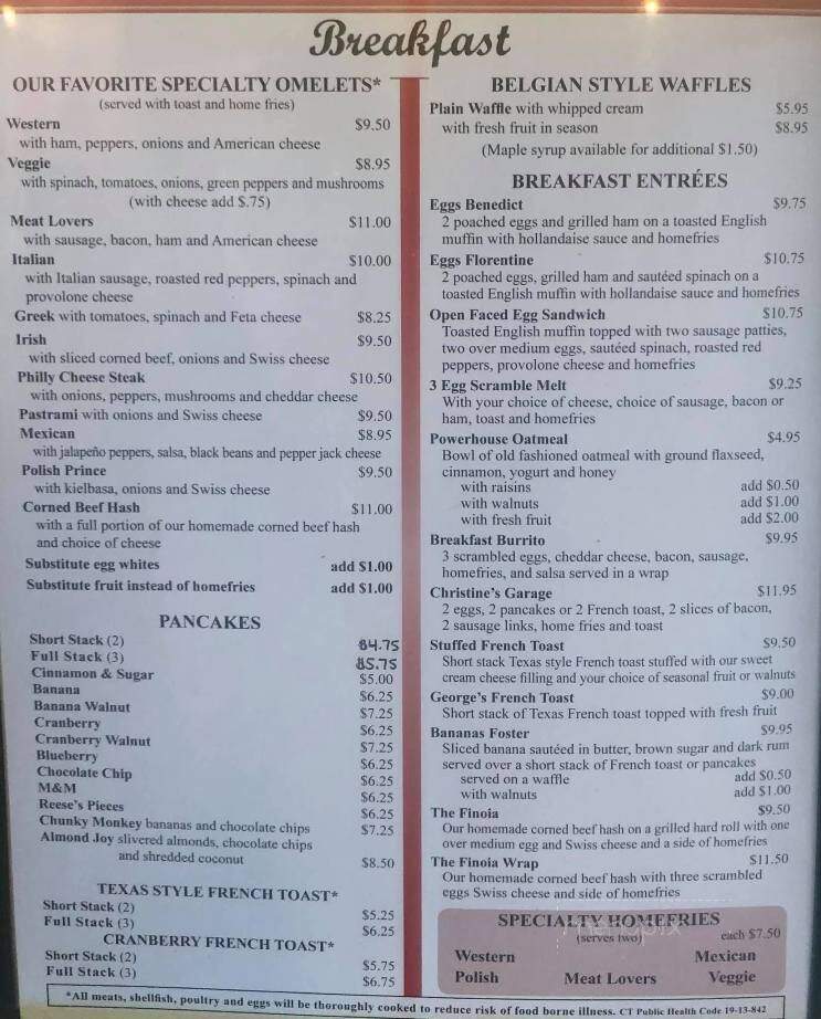 Connie's Kitchen - Wallingford, CT menu_pic