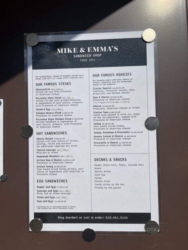 Mike & Emma's Sandwich Shop - Folsom, PA
