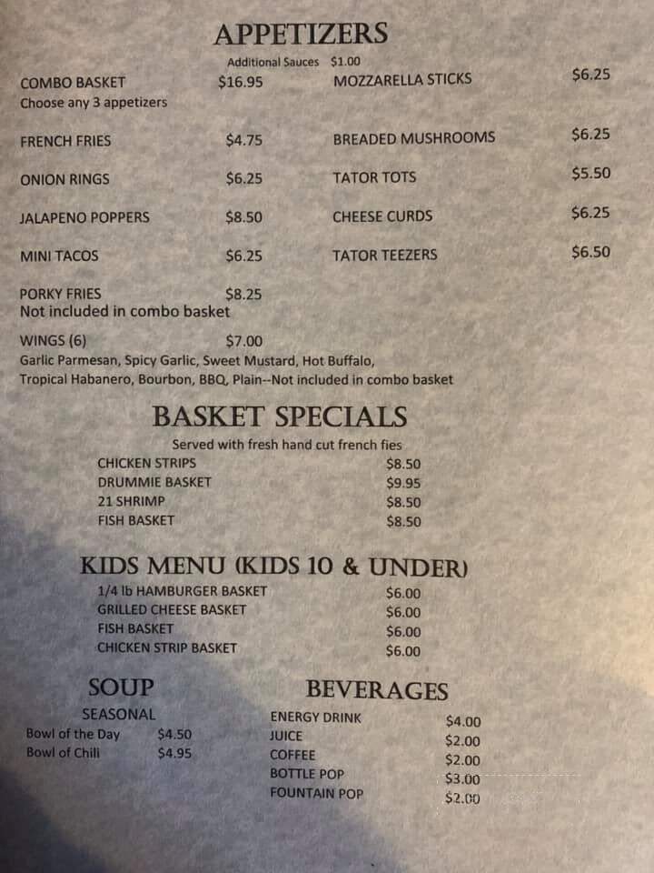 Kountry Kettle - Bock, MN menu_pic
