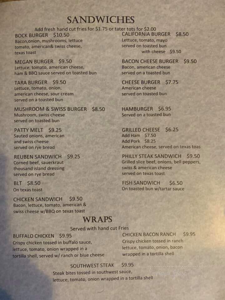 Kountry Kettle - Bock, MN menu_pic