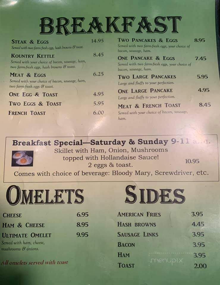 Kountry Kettle - Bock, MN menu_pic