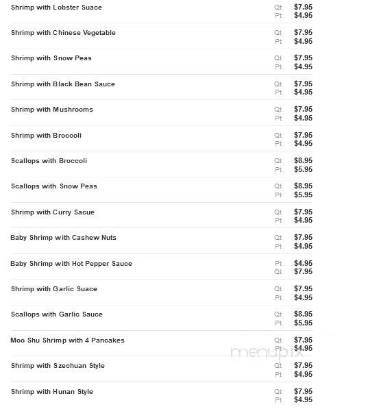 Chopsticks Buffet - Clinton, MS menu_pic
