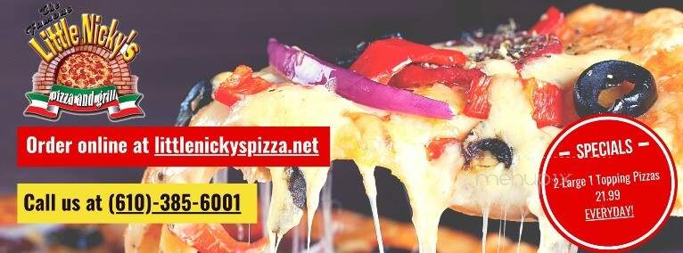 Little Nicky's - Douglassville, PA menu_pic
