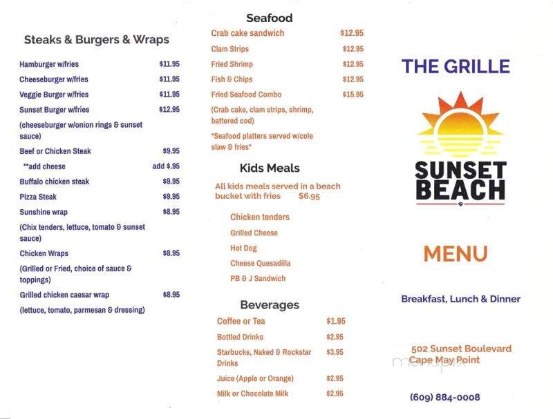 Sunset Beach Grill - Cape May Point, NJ