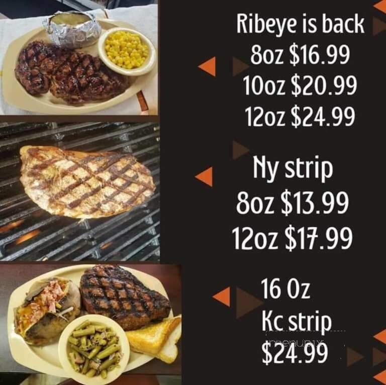 Pistol Pats Bar-B-Que - Disney, OK menu_pic
