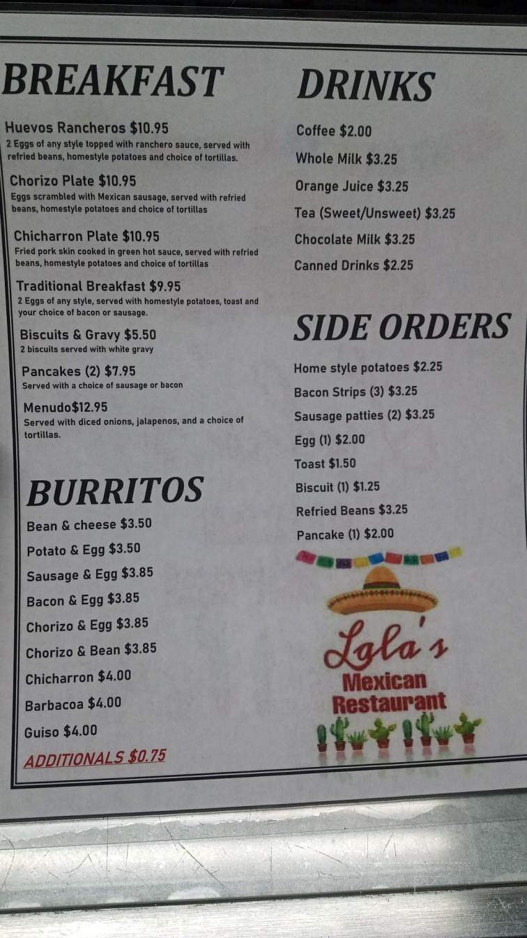 Lala's Mexican Restaurant - Sonora, TX