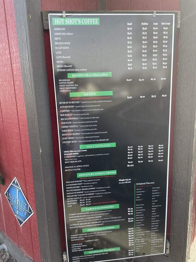 Hot Shots Brew Crew - Nampa, ID menu_pic