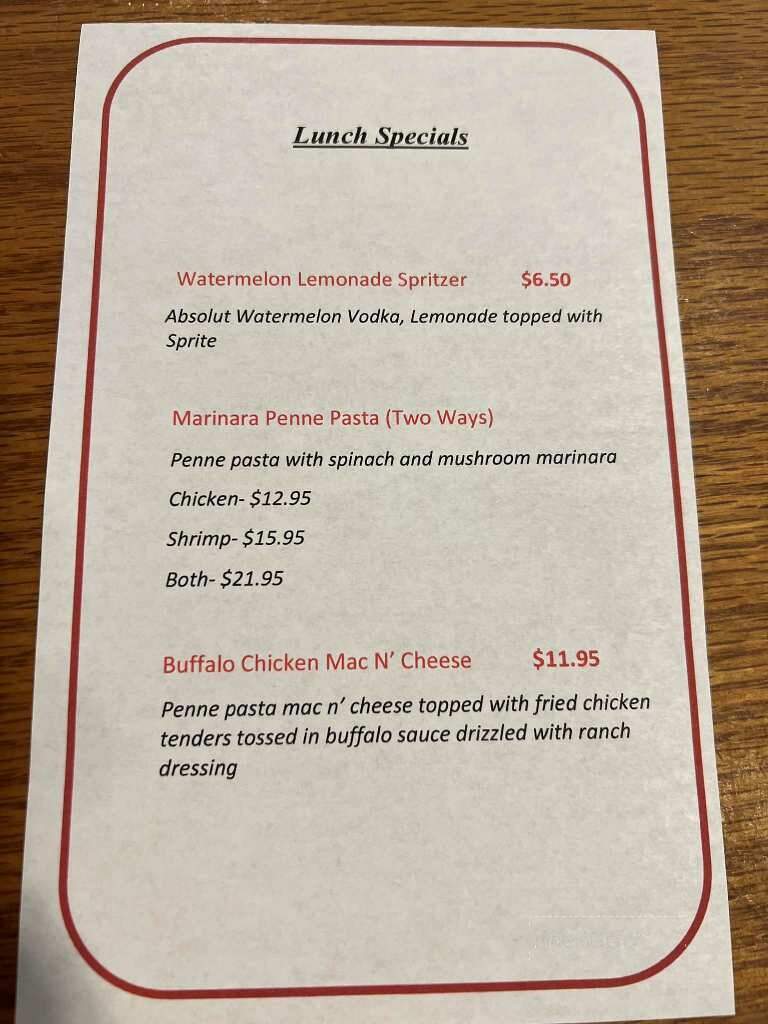 Harris's Steak & Seafood - Brunswick, GA menu_pic