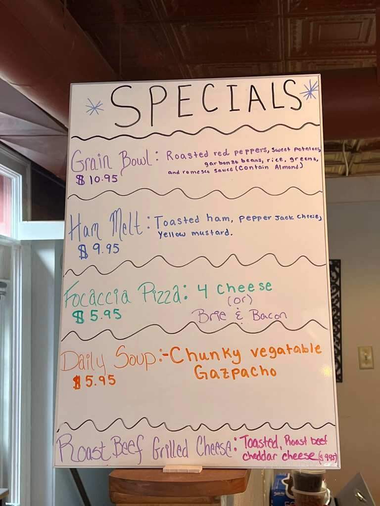 Blue Sky Bakery - Lexington, VA menu_pic
