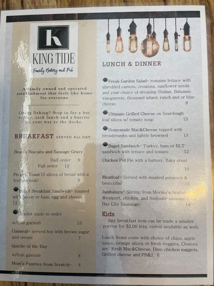 King Tide Family Bakery & Pub - Westport, WA