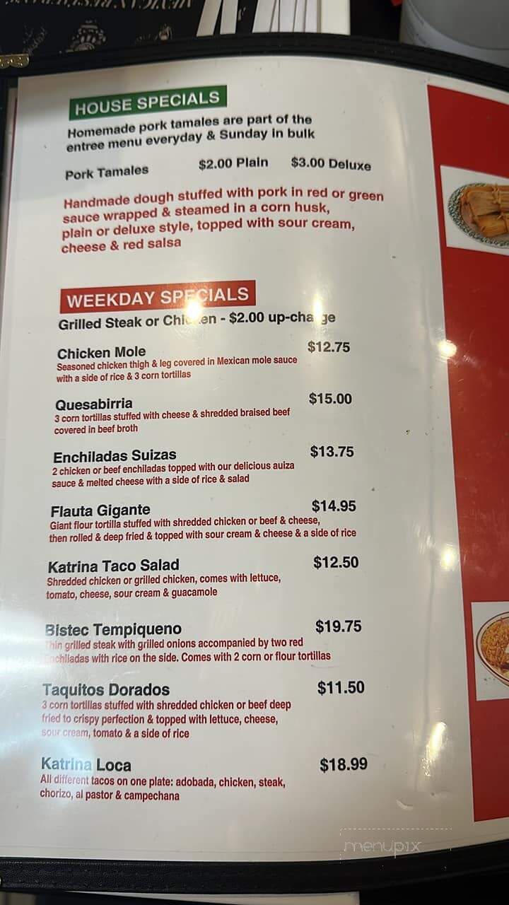 Katrina Restaurant - Hanover, PA menu_pic