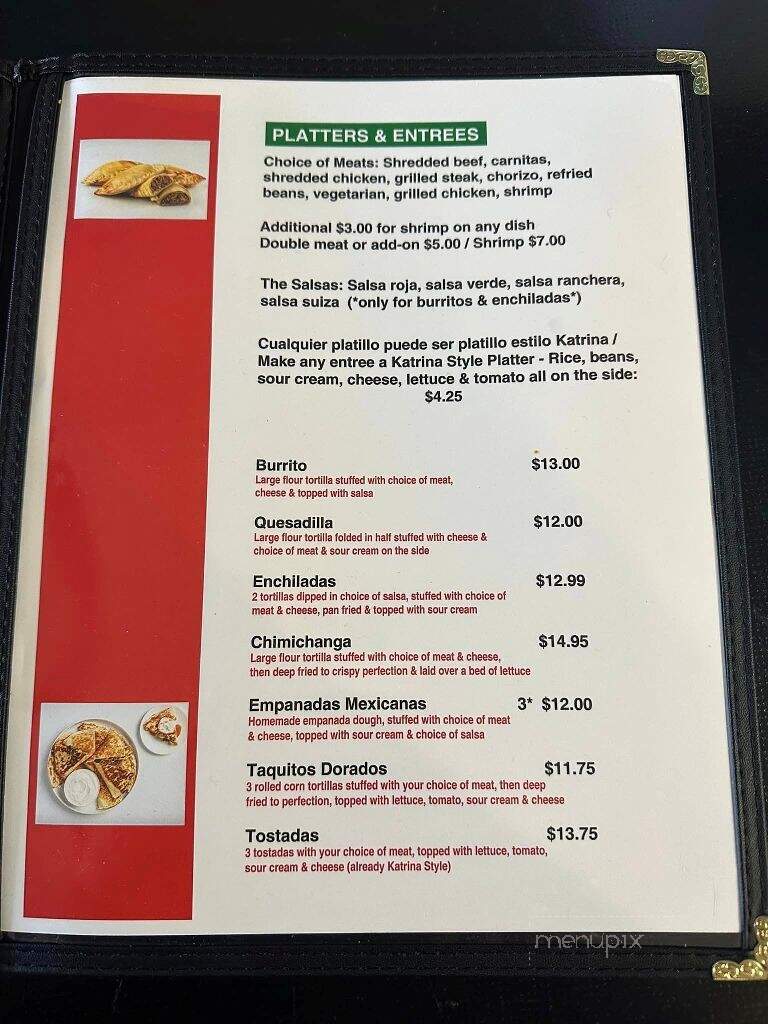 Katrina Restaurant - Hanover, PA menu_pic
