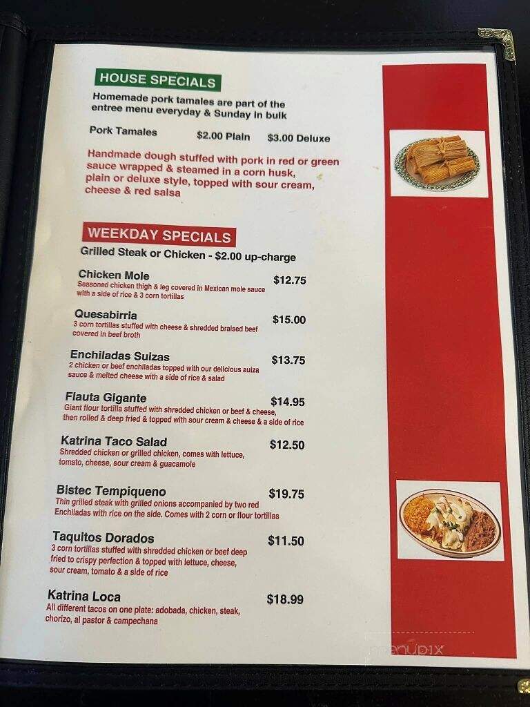 Katrina Restaurant - Hanover, PA menu_pic