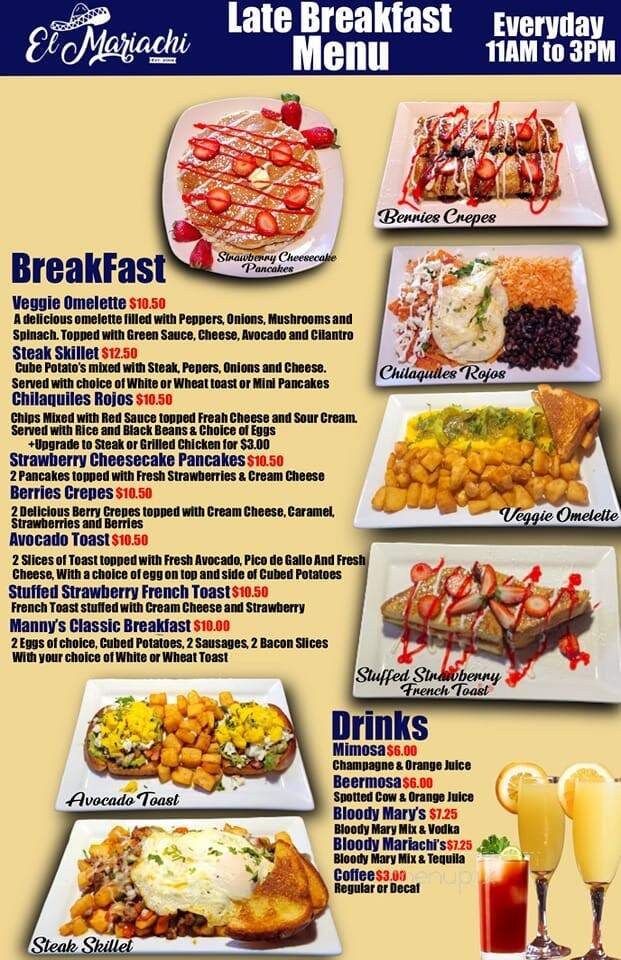 El Mariachi Mexican Restaurant - Watertown, WI menu_pic