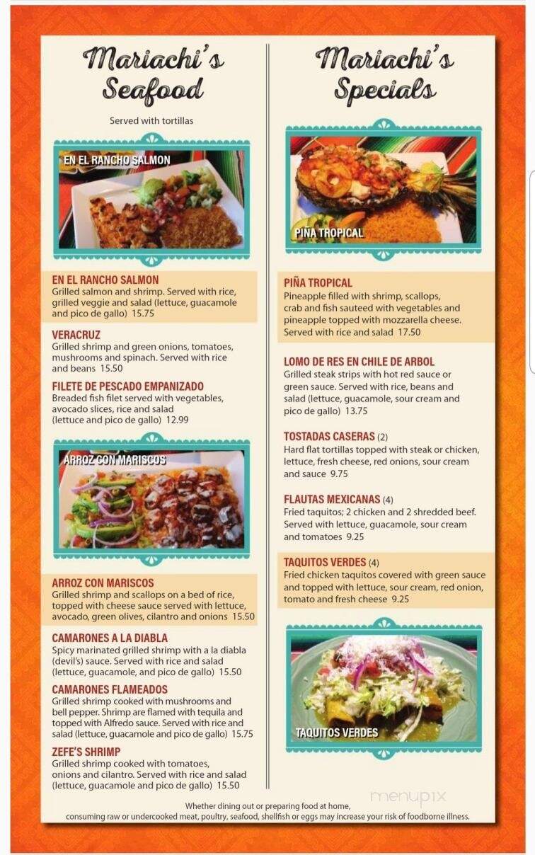 El Mariachi Mexican Restaurant - Watertown, WI menu_pic