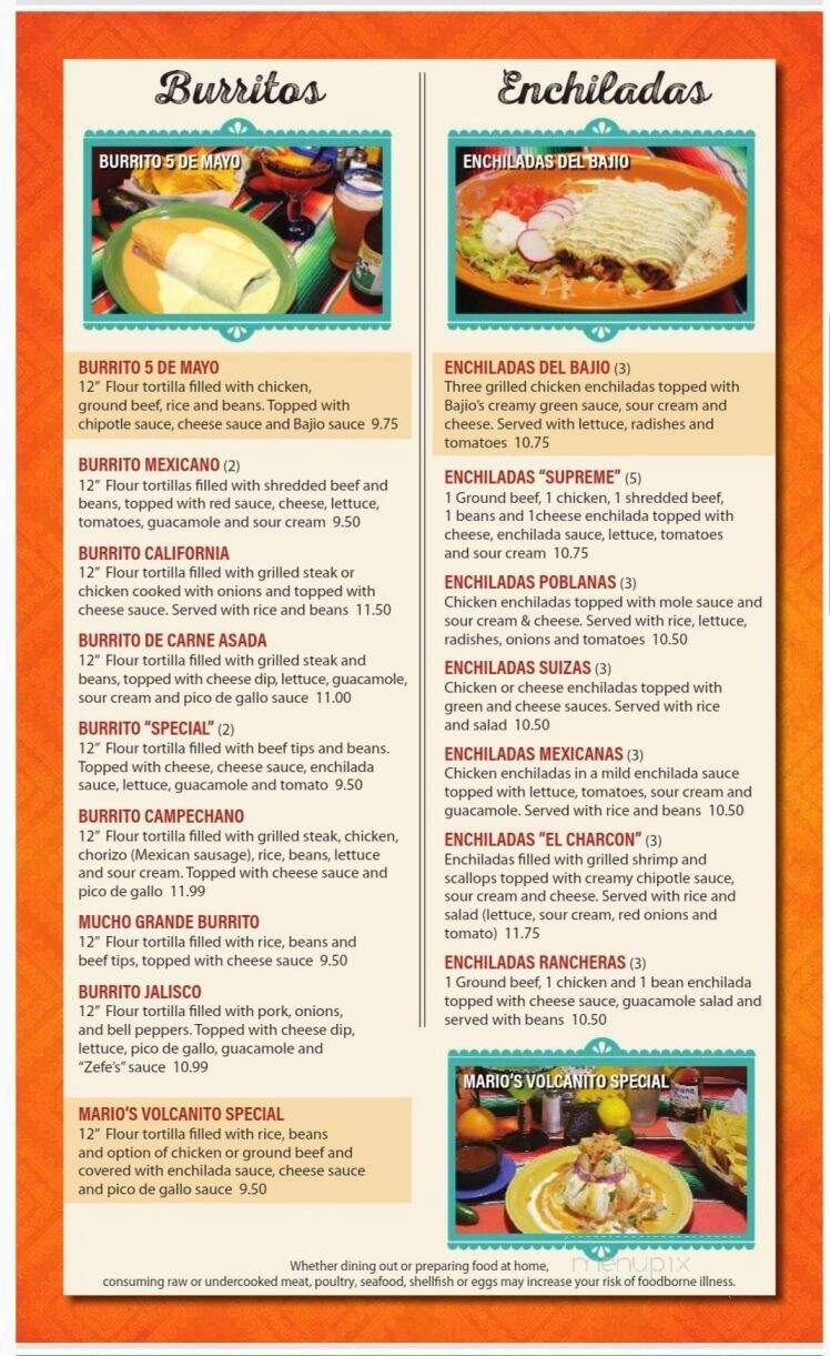 El Mariachi Mexican Restaurant - Watertown, WI menu_pic
