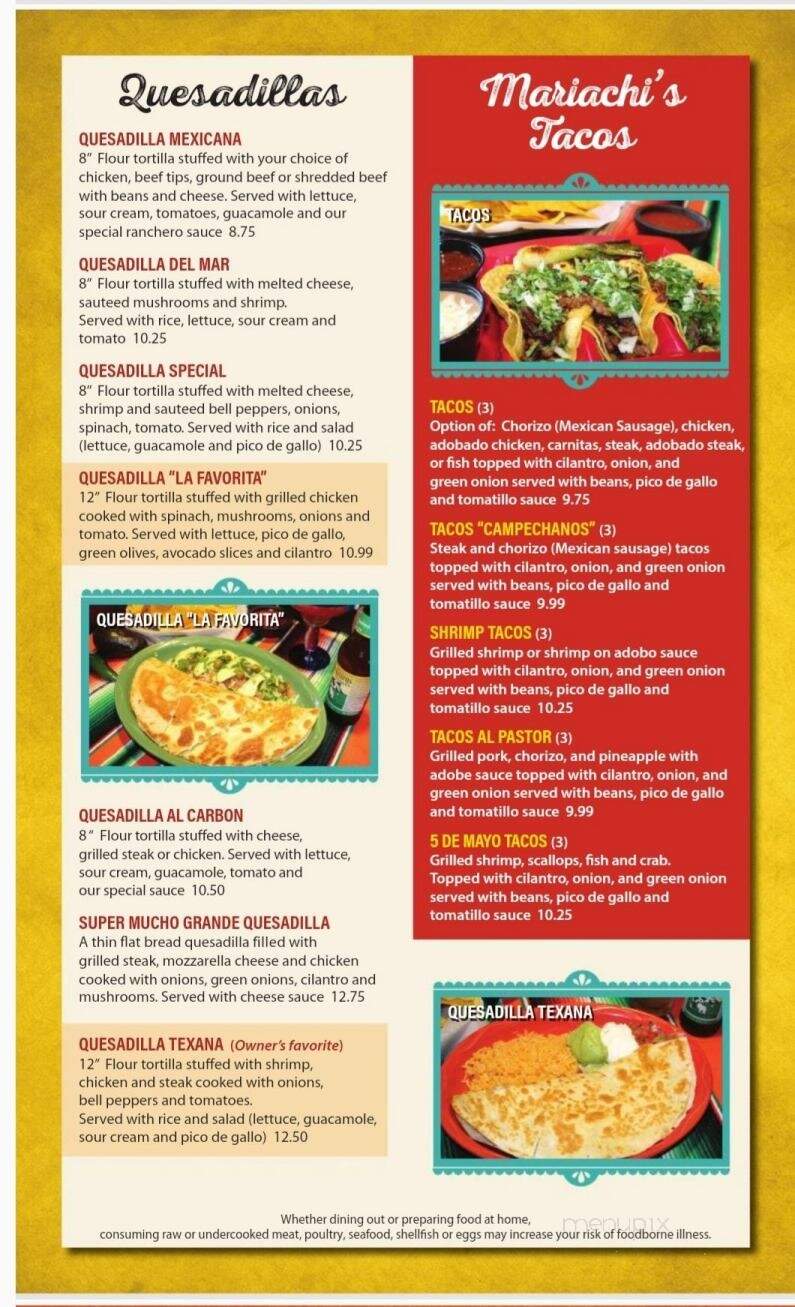 El Mariachi Mexican Restaurant - Watertown, WI menu_pic