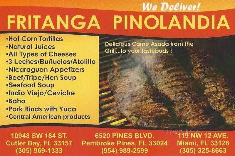 Pinolandia - Miami, FL menu_pic