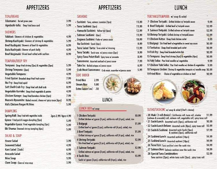 Yama - Lagrange, GA menu_pic