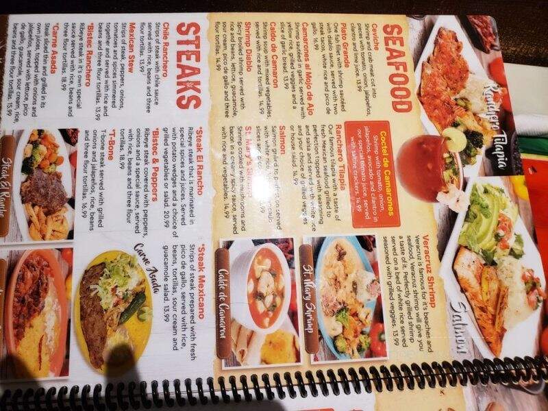 Ranch Grande Mexican Grille - Thomasville, GA menu_pic