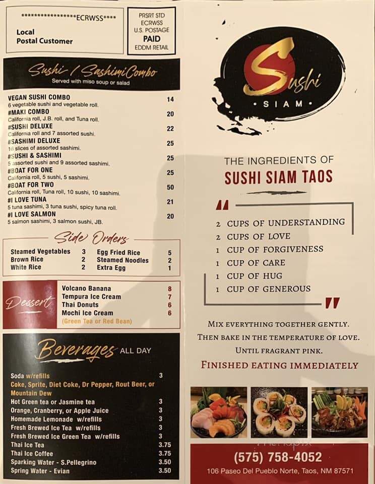 Sushi Siam Taos - Taos, NM