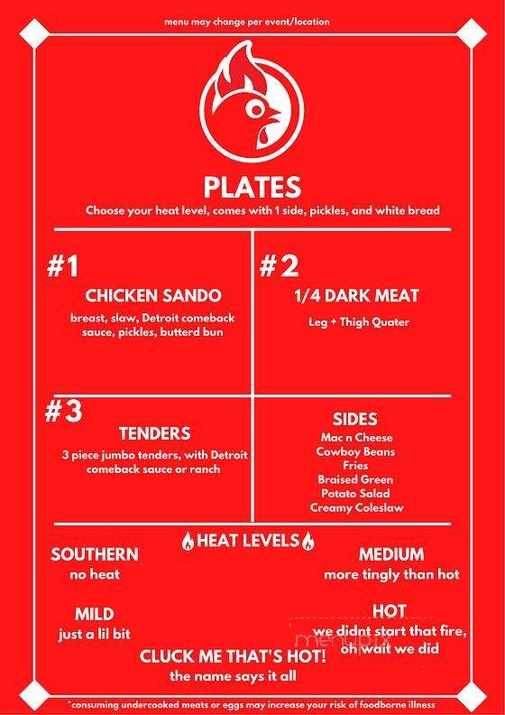 Little Lou's Hot Chicken - Berkley, MI menu_pic
