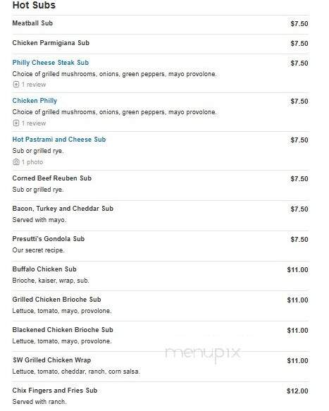 Presutti's Italian Subs - Fort Pierce, FL menu_pic