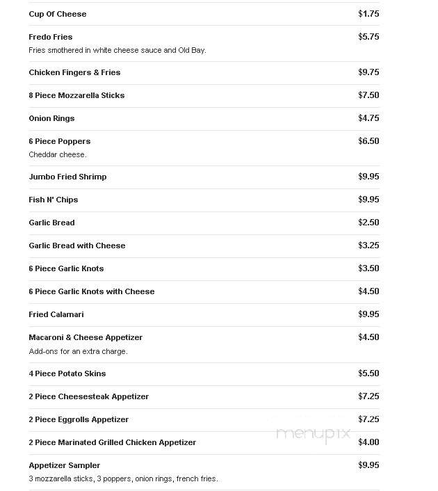 Mike's Pizza & Sub Shop - Delran, NJ menu_pic