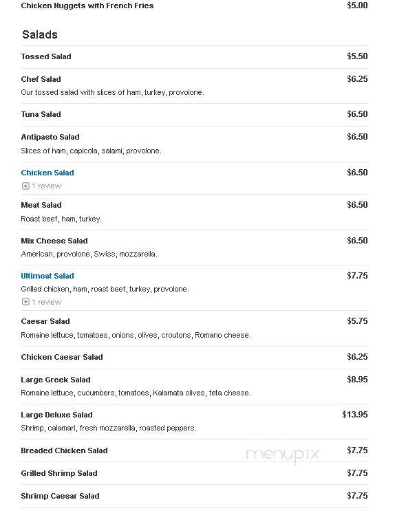 Mike's Pizza & Sub Shop - Delran, NJ menu_pic