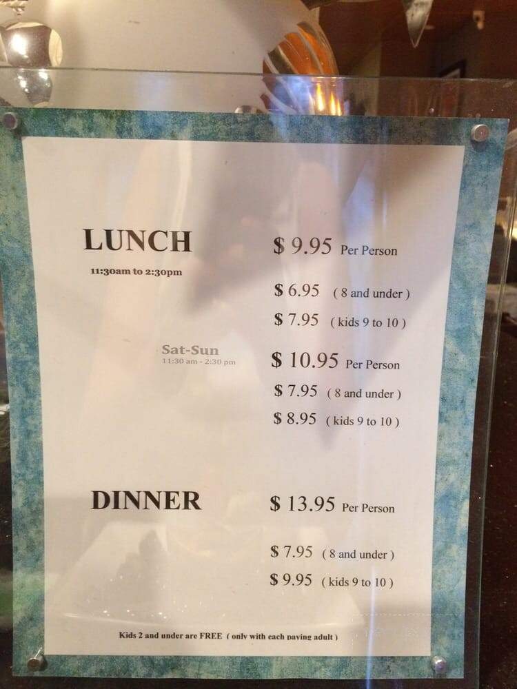 Caesar's Mongolian Bar-B-Q - Cerritos, CA menu_pic