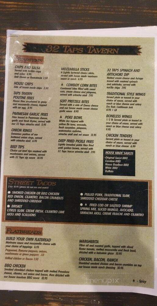 32 Taps Tavern - Carleton, MI menu_pic