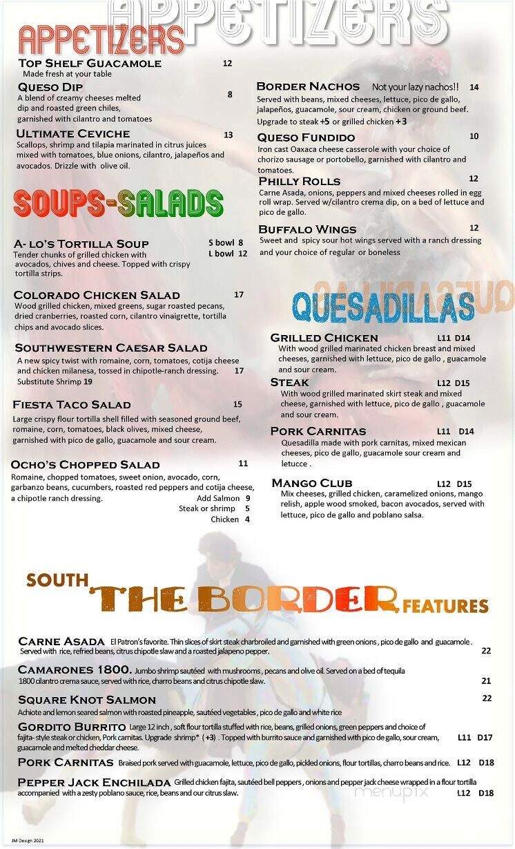Ocho Cafe - Westford, MA menu_pic