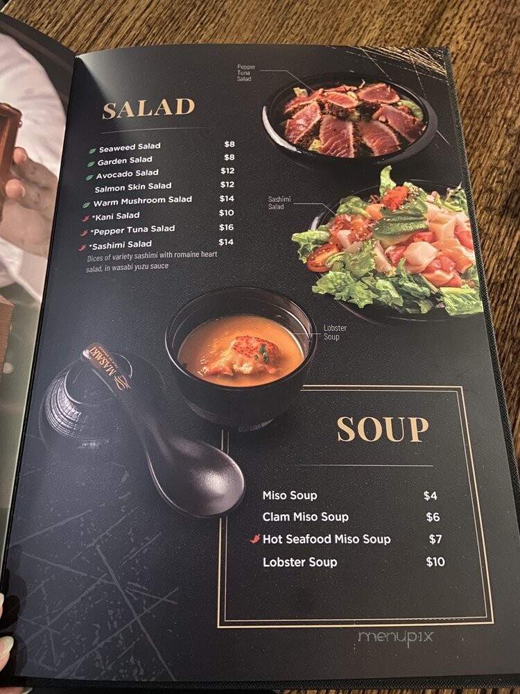 Masaaki Modern Japanese Cuisine - Queens, NY menu_pic