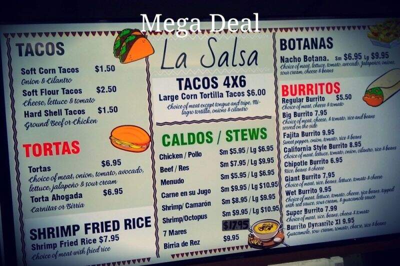 La Salsa - Detroit, MI menu_pic